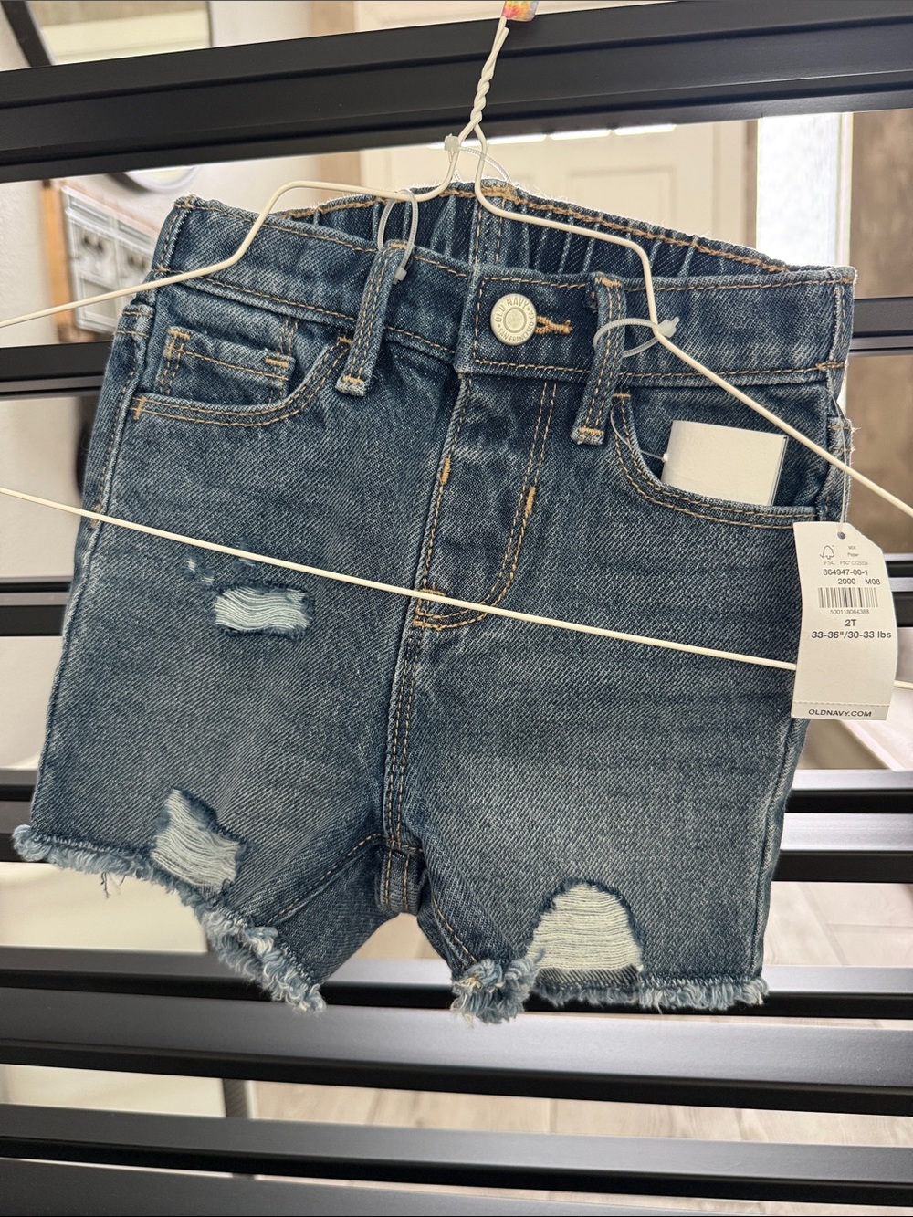 Toddler Denim Distressed Shorts NWT 2T
